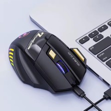 Ala Store Kablosuz Oyuncu Mouse – 3200 Dpı Ayarlanabilir Hassasiyet, Rgb 7 Renk LED Aydınlatma, Şarjlı, Ergonomik Tasarım, 2.4ghz Gaming Mouse | Gw-X7