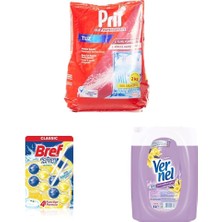 Ala Store Pril Duo Power Experts Kirece Karşı Etkili Bulaşık Makinesi Tuzu + Bref Wc Power Aktiv Limon Duo Pack 2'li + Vernel Aroma Therapy 50 Yıkama