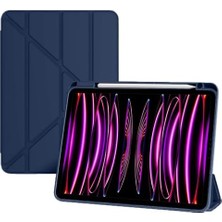 Ala Store iPad Air 4/5. Nesil 10.9 ile Uyumlu Kılıf Grafiti Şeffaf Kalem Bölmeli (10.nesil Değildir) Lacivert