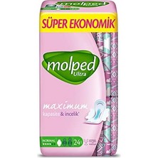 Ala Store Molped Ultra Hijyenik Ped Anatomik Normal Süper Ekonomik 24 Adet