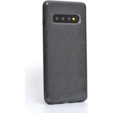 ZM Store Galaxy S10 Uyumlu Kılıf Renkli Simli Parlak Shining Kapak