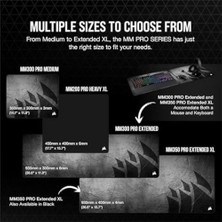 Ala Store MM350 Pro Sıçrama Geçirmez Premium Kumaş Oyun Mouse Pad, Alan 93 × 40 Cm, Mikrofiber Kumaş, 4mm Güçlü Yumuşak Kauçuk Konstrüksiyon, Kaymaz Kauçuk Taban, Siyah, Genişletilmiş Xl