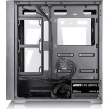 Ala Store Thermaltake H390 Tg 650W 80PLUS Bronze Argb 4X120MM Fanlı Midt Atx Siyah Oyuncu Kasası