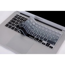 Ala Store MacBook Klavye Koruyucu Silikon | Us Klavyeyi Türkçe Q Baskıya Dönüştürür | MacBook Air 13 Inç ve MacBook Pro 13–15 Inç (A1369, A1466, A1278, A1425, A1502, A1286, A1398) Uyumlu Siyah Gri