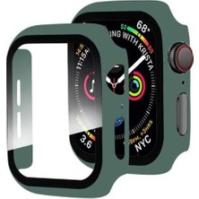 Ala Store Uyumlu 360 Derece Koruma Seri 1 2 3 4 5 6 7 8 Se Ultra 38MM 40MM 42MM 44MM Kasa ve Ekran Koruyucu (42MM Koyu Yeşil)