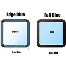 Ala Store 40MM ile Uyumlu Full Yapışkanlı Cam Ekran Koruyucu Siyah