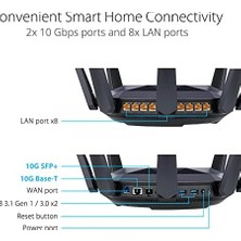 Ala Store RT-AX89X Wıfı6 Dual Band Gaming Extendable Router-4g 5g Mobile Tethering-Aiprotection