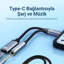 Ala Store Type-C To 3.5mm Kulaklık ve Type-C Şarj Dönüştürücü Adaptör