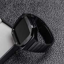 Ala Store Undeplus 44MM ile Uyumlu Kordon Swatch Tarzı Paslanmaz Baklalı Metal Kasa Kordon
