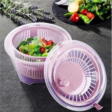 Ala Store Çok Fonksiyonlu Sebze ve Meyve Kurutucu, 3 Renk Seçeneği, Silikon Kapak, Kurutma Haznesi ve Çıkarılabilir Halka (Pembe)