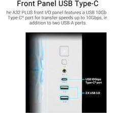 Ala Store A32 Plus M-Atx 3.2 Gen 2x1 Type C Portu ve 360MM Aıo Cpu Soğutucu & 420MM Ekran Kartıyla Uyumlu Beyaz