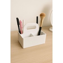 Ala Store Çok Gözlü Masaüstü Organizer – Kalemlik ve Düzenleyici Kutu Beyaz