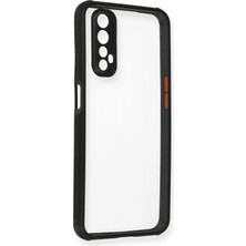 Durukar®  Realme 7 Kılıf Miami Şeffaf Silikon - Siyah