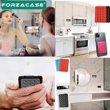 Ala Store Silikon Telefon Tutucu Ped, Renkli Kare Tasarım, Otomobil ile Uyumlu Telefon Sabitleyici, Ultra Güçlü Vantuzlu (Beyaz)