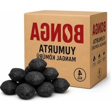 Cekar Store Briket Yumurta Kömür - 4 kg SIKIŞTIRILMIŞ%100 Doğal Uzun Süre Yanan En Iyi Barbekü Mangal Kömürü