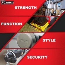 Ala Store Trimax Trimaflex Yuvarlak Anahtarlı Yedek Kablo Kilidi, 91 x 12 Mm, ST30, Kart Ambalajı, Siyah/krom, 1 Paket