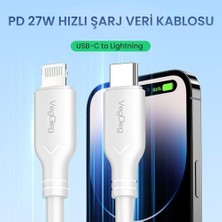 Ala Store 27W Type-C To Lightning iPad ile Uyumlu Pd Hızlı Şarj ve Data Kablosu 1.2 Metre