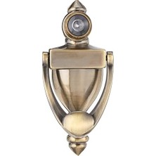 Ala Store S 4235 Kapı Tokmağı ve Görüntüleyici, Döküm Yapı, Antik Pirinç Kaplama (Tekli Paket), Kahverengi