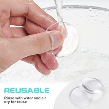Ala Store Kapı Stoperi, 6 Adet Zarif Kapı Tamponu, Şeffaf, 40 x 8 mm Silikon Kapı Stoperi, Duvar, Kendinden Yapışkanlı, Şeffaf, Kapı Kolu Tamponu Için Yuvarlak, Koruyucu Kapı, Tampon, Duvar Susturucu