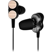 Ala Store EH102 Kablolu 3.5mm Jacklı Mikrofonlu Kulak Içi Kulaklık - Çift Sürücülü, Sağlam Kablo Yapısı, Spor, Iş, Oyun Için, Evrensel Uyum, Dahili Hd Net Ses, Dual Driver Mikrofon Siyah