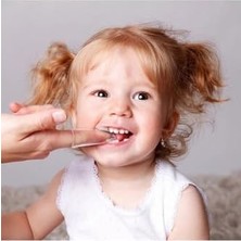 Ala Store 0-3 Yaş Yumuşak Silikon Bebek Damak Diş Kaşıyıcı Parmak Diş Fırçası Bebek Diş Fırçası Finger Brush