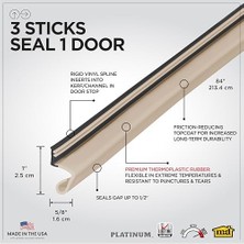 Ala Store M-D Building Products 91892 Platinum Yedek Kapı Weatherstrip, 84 Inç