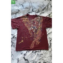 Moonstyle Collection Angel Motifli Vintage Y2K Unisex T-Shirt