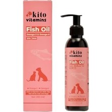 Ala Store Kito Balık Yağı 200 ml (Kedi ve Köpekler Için Omega 3 & 6 Içerikli Deri, Tüy, Eklem ve Kalp Sağlığı Destekleyici Balık Yağı)