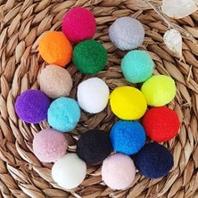 Ala Store Peluş Ponpon, 2.2 cm 20 Adet Siyah