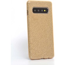 ZM Store Galaxy S10 Uyumlu Kılıf Renkli Simli Parlak Shining Kapak