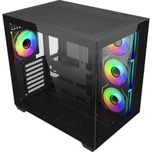 Ala Store Cooler 681 Tg E681-KHNN85-S00 4X120MM Argb Fan Atx Siyah 850W Atx 3.1 - Pcıe 5.0 80+ Mid Tower Gaming (Oyuncu) Kasası