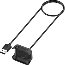 Ala Store Ile Uyumlu Giyilebilir Akıllı Saat Şarjı Aleti Manyetik Şarj Adaptörü Ile Uyumlu USB Şarj Kablosu (Siyah)