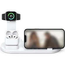 Ala Store 4'ü 1 Arada Kablosuz Hızlı Şarj Istasyonu: 15-12 Pro Max,, Airpods ve Telefonlar Için Hızlı Şarj, Zahmetsiz Şarj Deneyimi
