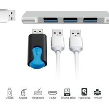 Ala Store 3453 Type-C 3.1 To USB Hub 4 Port Metal USB Çoğaltıcı Uyumlu USB 3.0 Hub Otg USB Adaptör Çoklayıcı