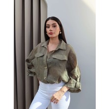 Esra Helvacı Transparan Simli Bomber Ceket