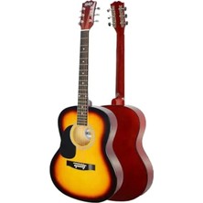 Kaliteli Akustik Gitar Seti, 40 Inç, Yetişkinler Için Uygun