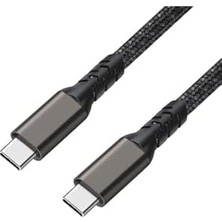 Ala Store Siyah 2.jenerasyon Type, C To Type, C Ile Uyumlu Usb3.2 Pd Data Kablosu 100W 20GBPS 4K 60Hz 0.2 M