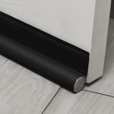 Ala Store Kapı Tasması Önleyici, Kapı Altı Hava ve Ses Yalıtım Bandı, Ayarlanabilir Kapı Süpürgelik Contası, Iç ve Dış Kapılar Için Hava Geçirmez Yalıtım Şeridi, 96CM (Siyah)