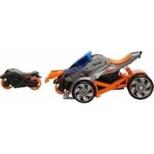 Ala Store Maxx Wheels Motosiklet Fırlatıcılı Sesli ve Işıklı Araç - Gri-Turuncu