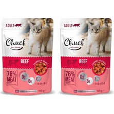 Ala Store Chuck Pouches, Yetişkin, Dana Etli 100 gr x 24 Adet (2 Paketi)