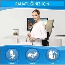 Ala Store Visco Ortopedik Bel Sırt Minderi – Ofis Koltuğu & Için Bel Destek Yastığı, Medikal Sırt Dayama Koltuk Minderi