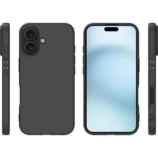 Ala Store & Aksesuar 16 ile Uyumlu Içi Kadife Kamera Korumalı Lansman Silikon Kılıf Ince Yapılı Tam Koruma Sağlayan Kamera Korumalı Kılıf (Siyah)