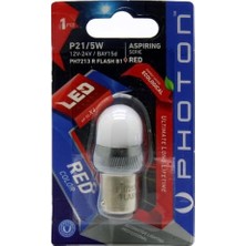 Ala Store Photon Ampul P21/5W 12-24V Kırmızı (Tekli Blister) Pht PH7213 R Flash B1
