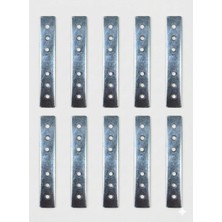 Ala Store Düz Gönye, Galvanizli Metal, 15X90 Mm, 6 Delikli, 10 Adet