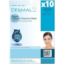 Ala Store Dermal 10'lu Aqua &kolajen Özlü Tek Kullanımlık Cilt Bakım Maskeleri