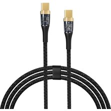 Ala Store X- 5A 65W Ultra Hızlı Şeffaf Çipli Type-C To Type-C Kablo Hızlı Şarj/data Kablosu