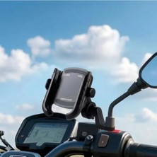 Motosikletler Için Titreme Engelleyici Telefon Tutucu, Güvenli Montaj
