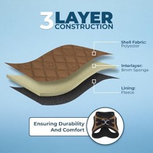 Ala Store Voyager -In Pelüş Köpek Koşum Takımı, Yumuşak Pelüş, Pet Supplies Küçük ve Orta Boy Köpekler Için Yelek Koşum Takımı - Bej Pelüş, S (Göğüs Çevresi: 36,8-40,6 Cm)