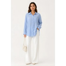 Lili Woman Kadın Effortless Fit Dokulu Gömlek E.2505