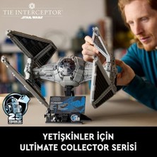 Ala Store Tıe Interceptor 75382 – Yetişkin Tutkunları Için Koleksiyonluk Starfighter Model Yapım Seti, Sergilemeye Uygun Harika Hediye Fikri (1931 Parça)